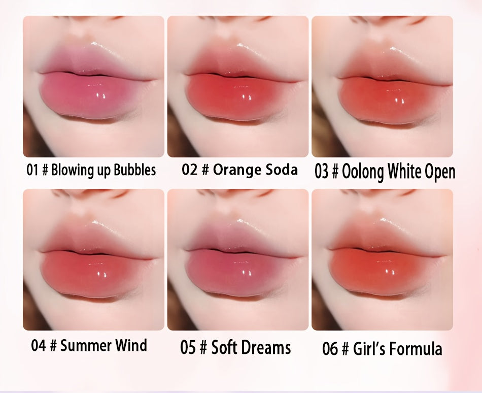 ARMOSU Glossy Lip Gloss - Moisturizing And Non-Fading Lip Glaze - Long-Lasting Color with Low Saturation, a Fall And Winter Bestseller, Creates a Plump And Sophisticated Lip Look, Available in Six Popular Shades - Perfect for