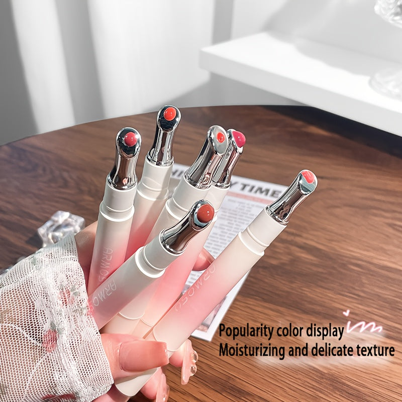 ARMOSU Glossy Lip Gloss - Moisturizing And Non-Fading Lip Glaze - Long-Lasting Color with Low Saturation, a Fall And Winter Bestseller, Creates a Plump And Sophisticated Lip Look, Available in Six Popular Shades - Perfect for