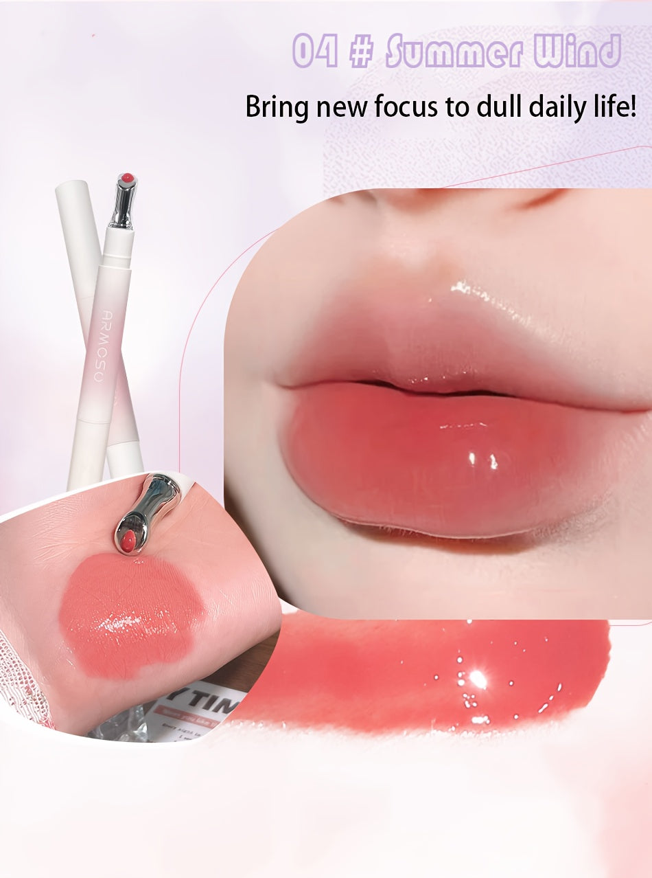 ARMOSU Glossy Lip Gloss - Moisturizing And Non-Fading Lip Glaze - Long-Lasting Color with Low Saturation, a Fall And Winter Bestseller, Creates a Plump And Sophisticated Lip Look, Available in Six Popular Shades - Perfect for
