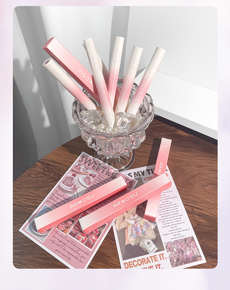 ARMOSU Glossy Lip Gloss - Moisturizing And Non-Fading Lip Glaze - Long-Lasting Color with Low Saturation, a Fall And Winter Bestseller, Creates a Plump And Sophisticated Lip Look, Available in Six Popular Shades - Perfect for