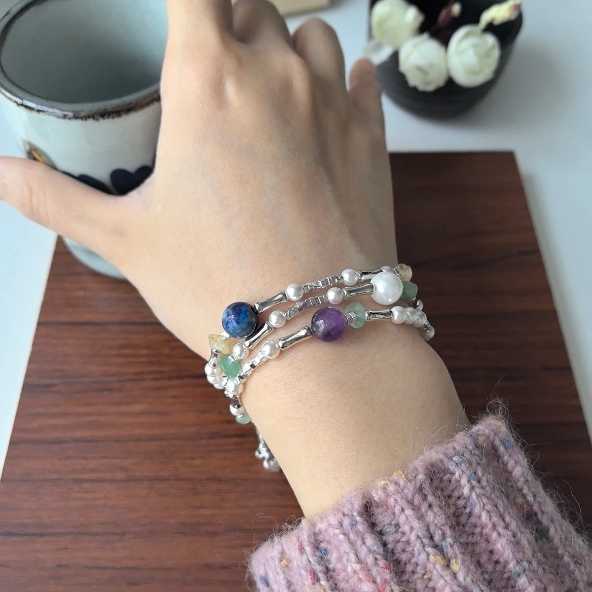 VENTFILLE 925 Sterling Silver Butterfly Bracelet for Girl Bead String Design Insect Fashion Versatile Jewelry Gift Dropshipping