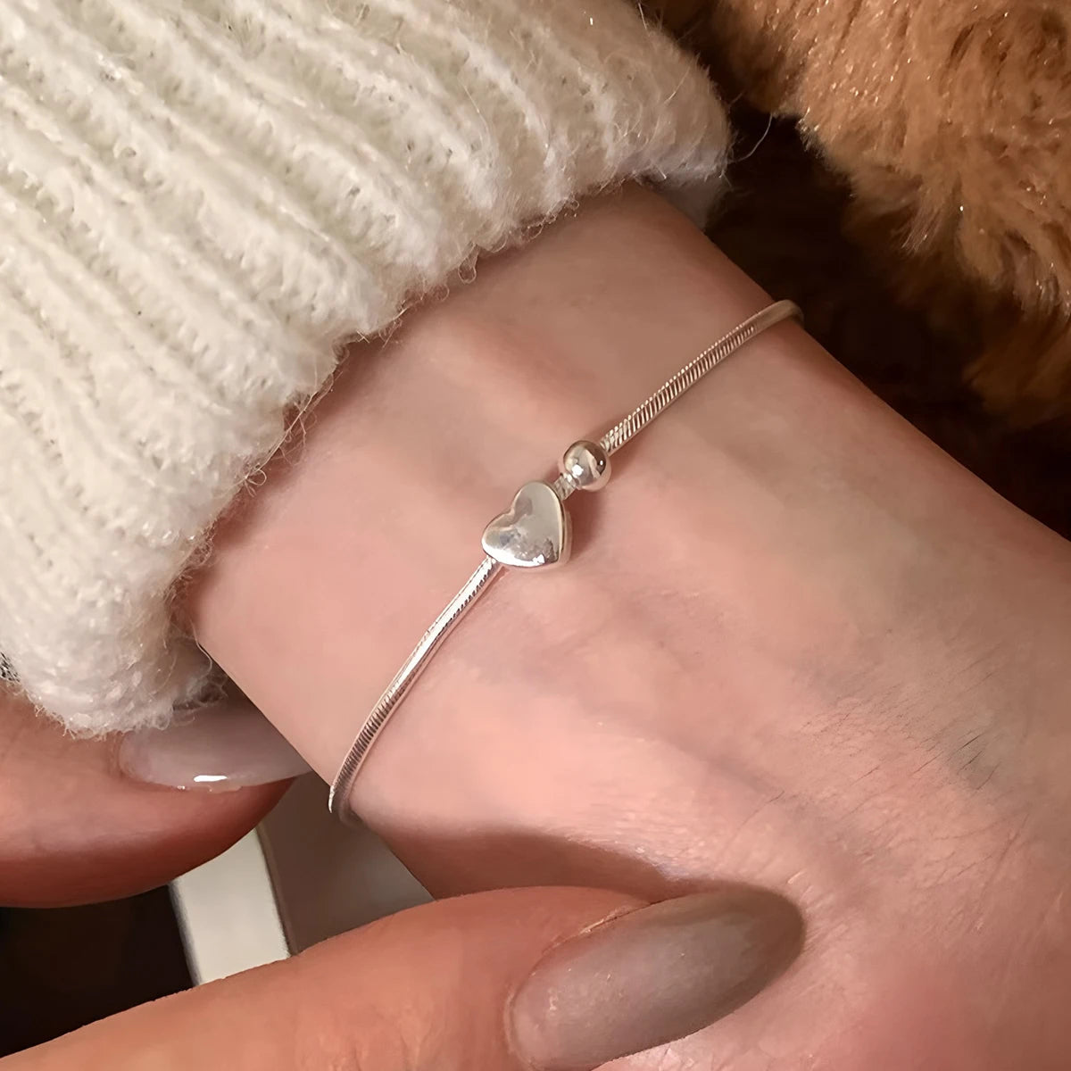 VENTFILLE 925 Sterling Silver Butterfly Bracelet for Girl Bead String Design Insect Fashion Versatile Jewelry Gift Dropshipping