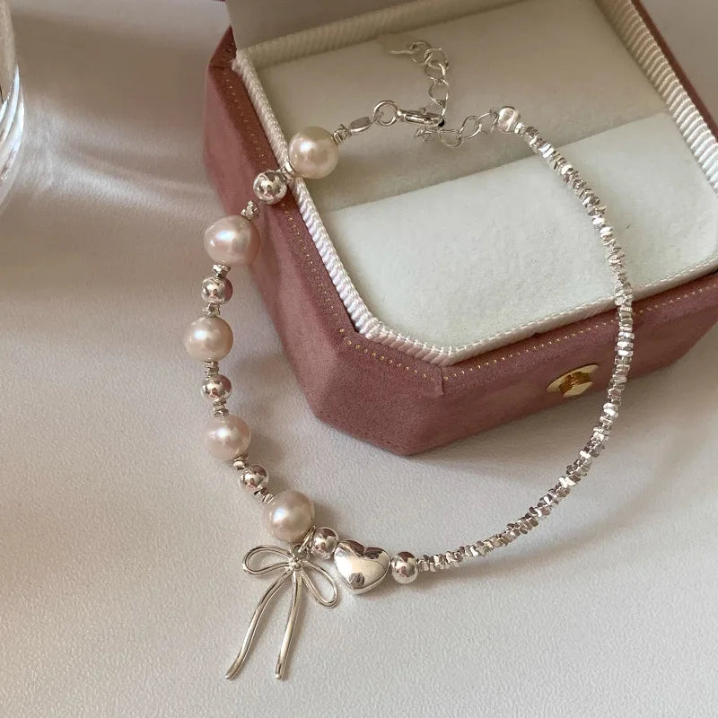 VENTFILLE 925 Sterling Silver Butterfly Bracelet for Girl Bead String Design Insect Fashion Versatile Jewelry Gift Dropshipping