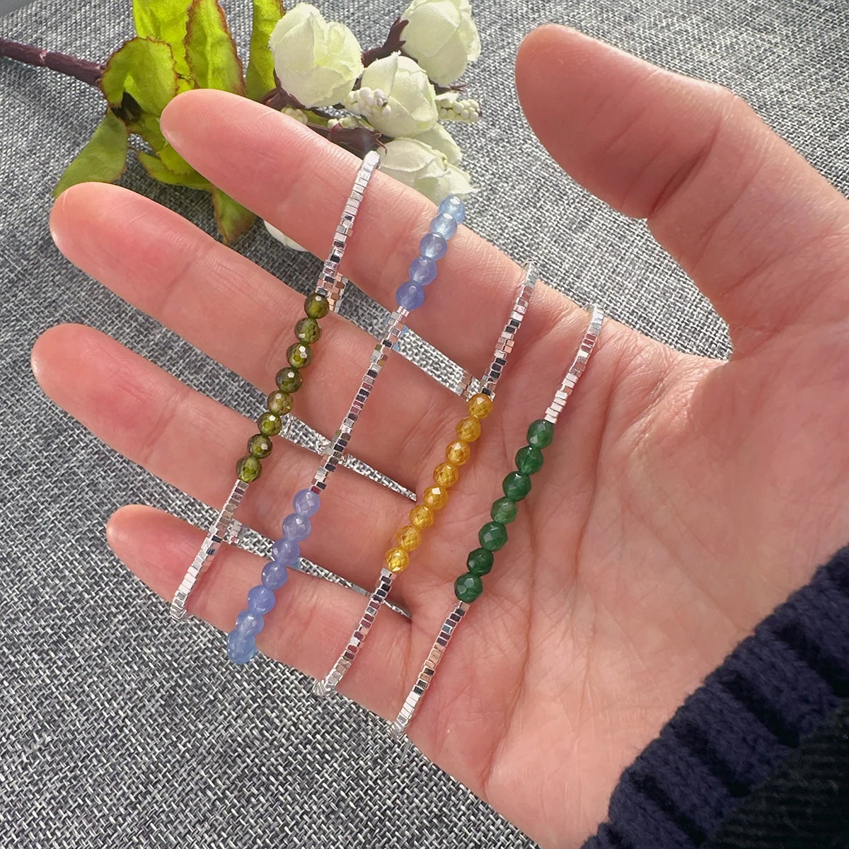 VENTFILLE 925 Sterling Silver Butterfly Bracelet for Girl Bead String Design Insect Fashion Versatile Jewelry Gift Dropshipping