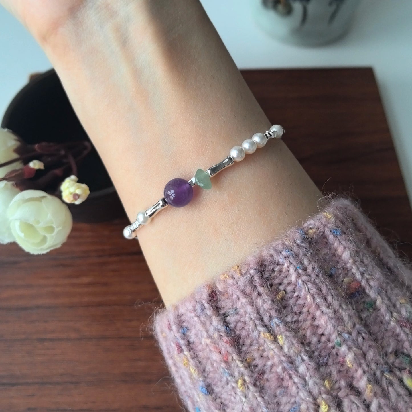 VENTFILLE 925 Sterling Silver Butterfly Bracelet for Girl Bead String Design Insect Fashion Versatile Jewelry Gift Dropshipping