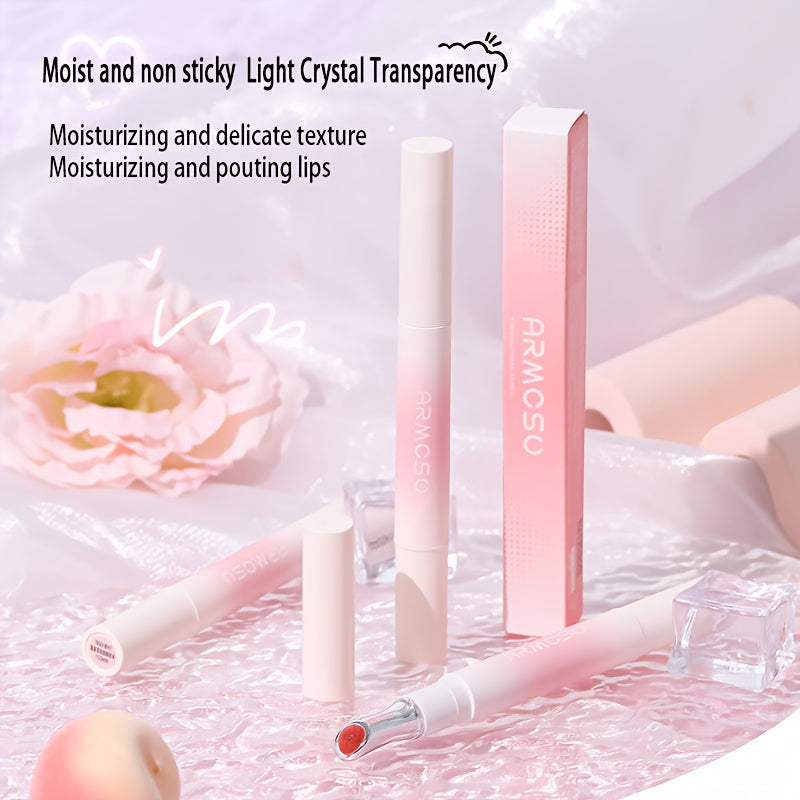 ARMOSU Glossy Lip Gloss - Moisturizing And Non-Fading Lip Glaze - Long-Lasting Color with Low Saturation, a Fall And Winter Bestseller, Creates a Plump And Sophisticated Lip Look, Available in Six Popular Shades - Perfect for