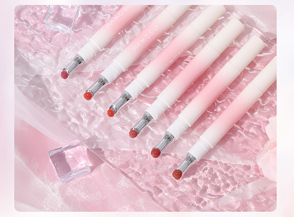 ARMOSU Glossy Lip Gloss - Moisturizing And Non-Fading Lip Glaze - Long-Lasting Color with Low Saturation, a Fall And Winter Bestseller, Creates a Plump And Sophisticated Lip Look, Available in Six Popular Shades - Perfect for