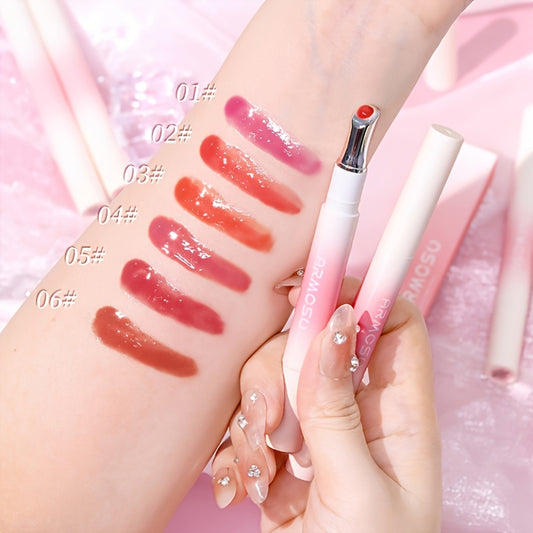 ARMOSU Glossy Lip Gloss - Moisturizing And Non-Fading Lip Glaze - Long-Lasting Color with Low Saturation, a Fall And Winter Bestseller, Creates a Plump And Sophisticated Lip Look, Available in Six Popular Shades - Perfect for