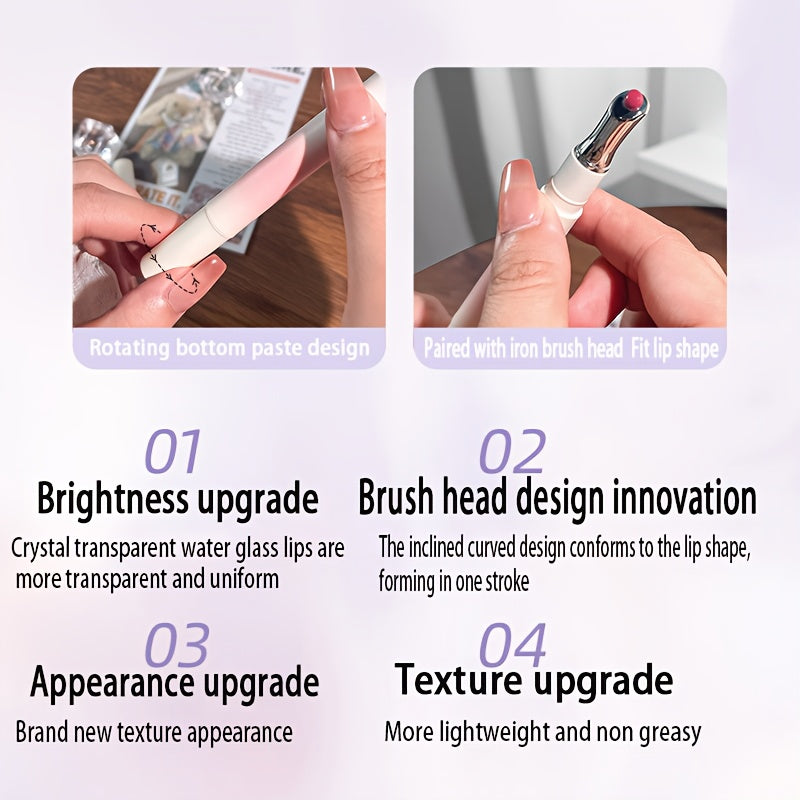 ARMOSU Glossy Lip Gloss - Moisturizing And Non-Fading Lip Glaze - Long-Lasting Color with Low Saturation, a Fall And Winter Bestseller, Creates a Plump And Sophisticated Lip Look, Available in Six Popular Shades - Perfect for