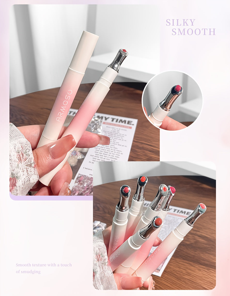 ARMOSU Glossy Lip Gloss - Moisturizing And Non-Fading Lip Glaze - Long-Lasting Color with Low Saturation, a Fall And Winter Bestseller, Creates a Plump And Sophisticated Lip Look, Available in Six Popular Shades - Perfect for