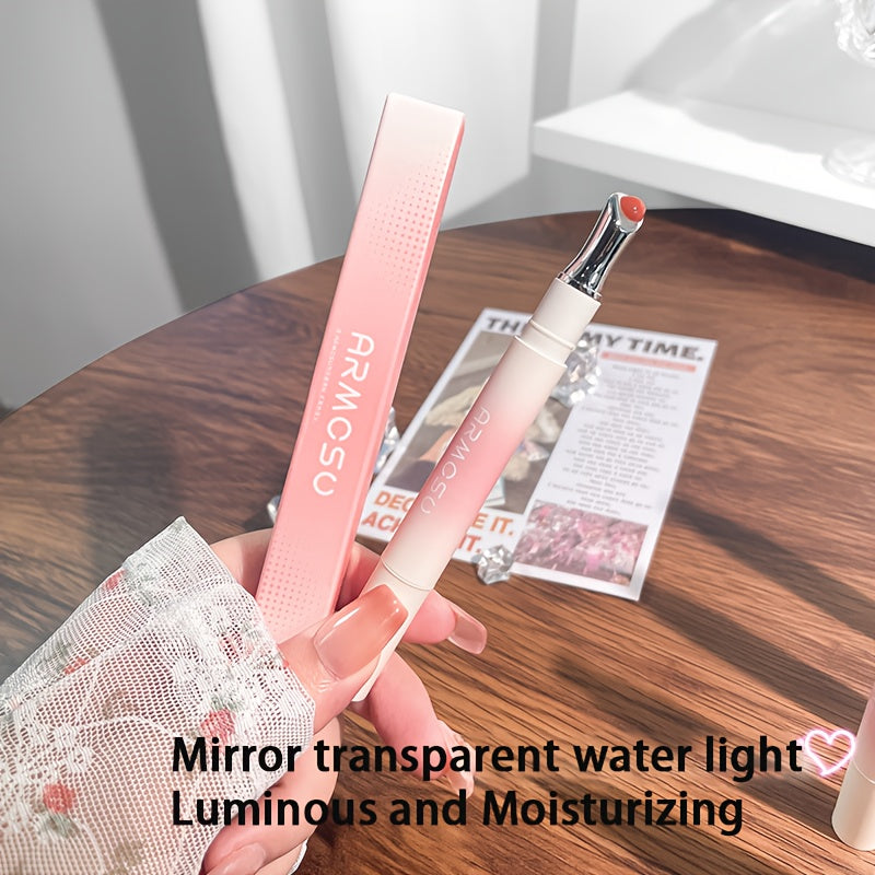 ARMOSU Glossy Lip Gloss - Moisturizing And Non-Fading Lip Glaze - Long-Lasting Color with Low Saturation, a Fall And Winter Bestseller, Creates a Plump And Sophisticated Lip Look, Available in Six Popular Shades - Perfect for